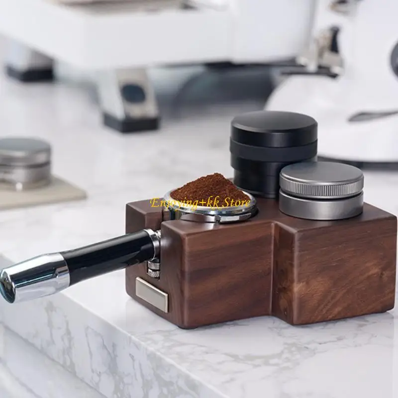 

Q1JB Espresso Tamper Mats Three holes Coffee Tamper Station Anti-Slip 51/53/58mm