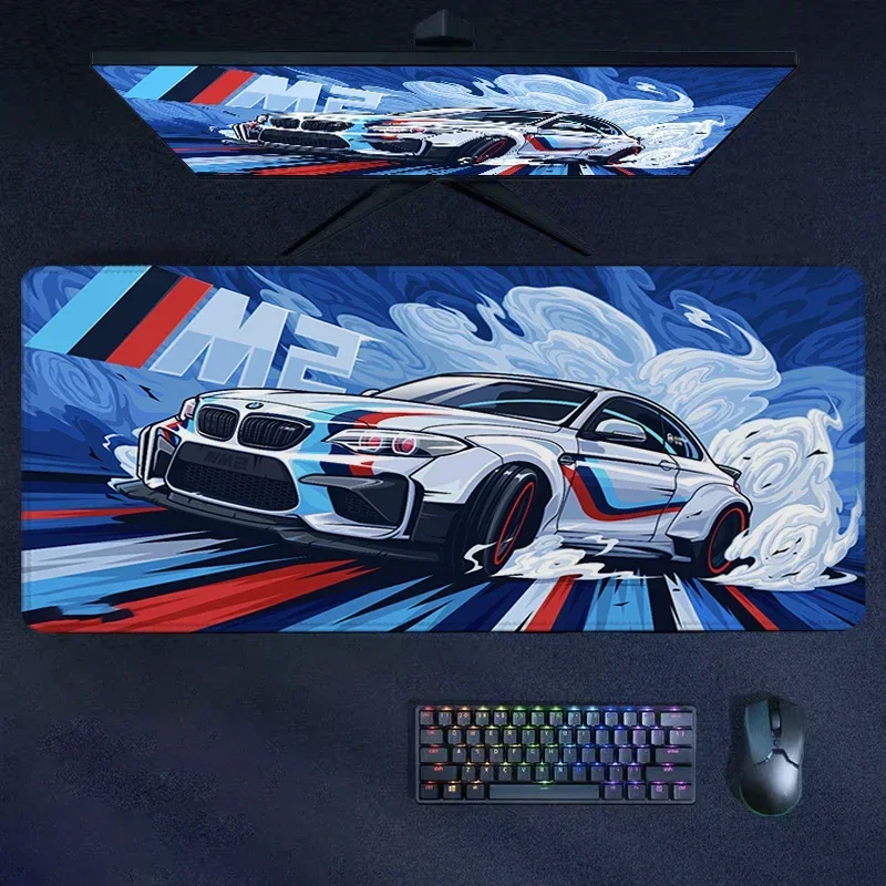 Alfombrilla para ratón Xxl GTR, alfombrilla para mesa de Pc personalizada para coche deportivo, estampado Super Coupe Illustratio, teclado antideslizante, alfombra para gabinete de jugador, alfombrilla para ratón