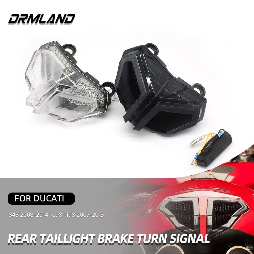 

Rear Taillight Brake Turn Signal Integrated Tail Light Motocycle Accessories For Ducati 848 2008-2014 1098 1198 2007-2013 2012