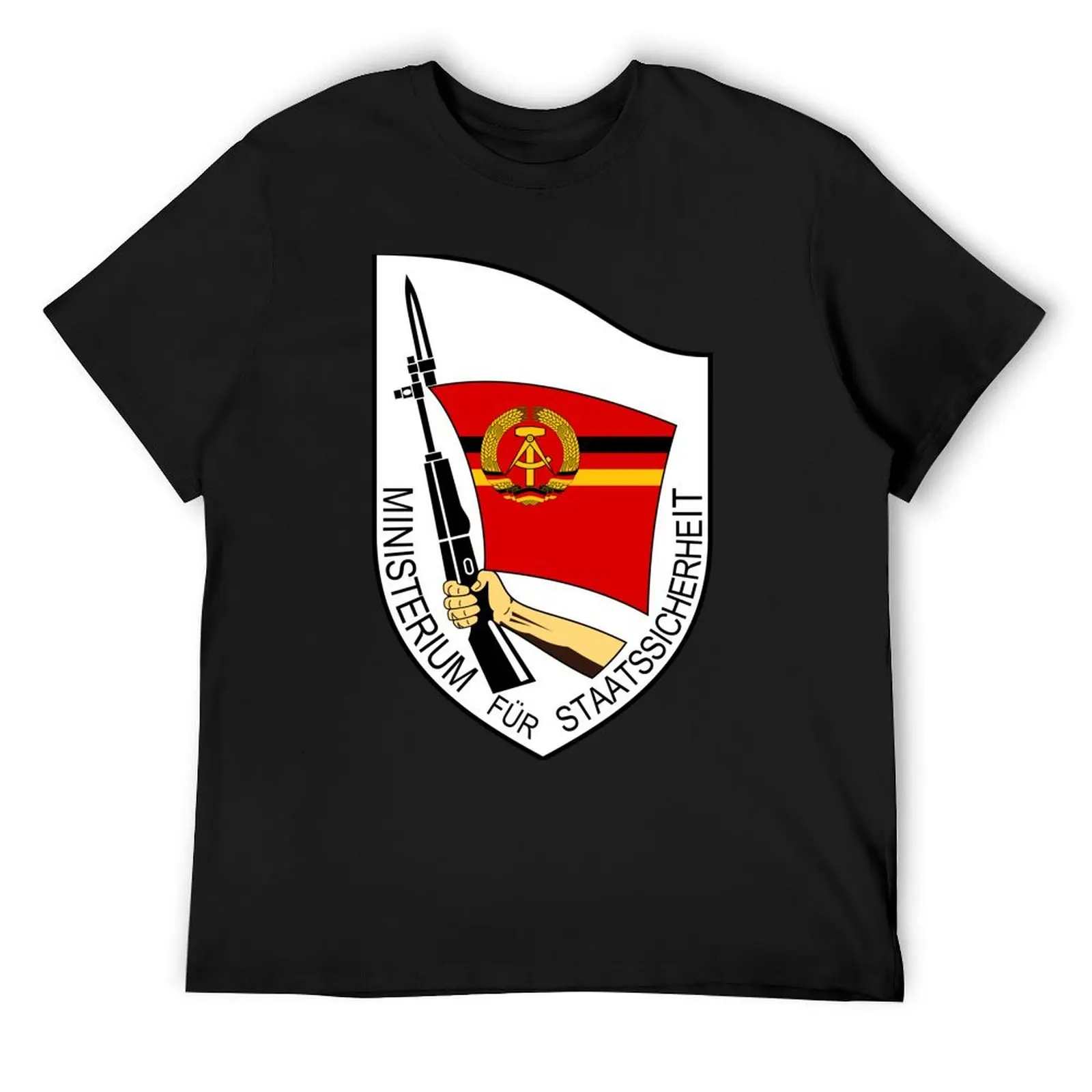 Stasi Ministry State Security - GDR DDR East Germany T-Shirt plus sizes anime stuff mens white t shirts