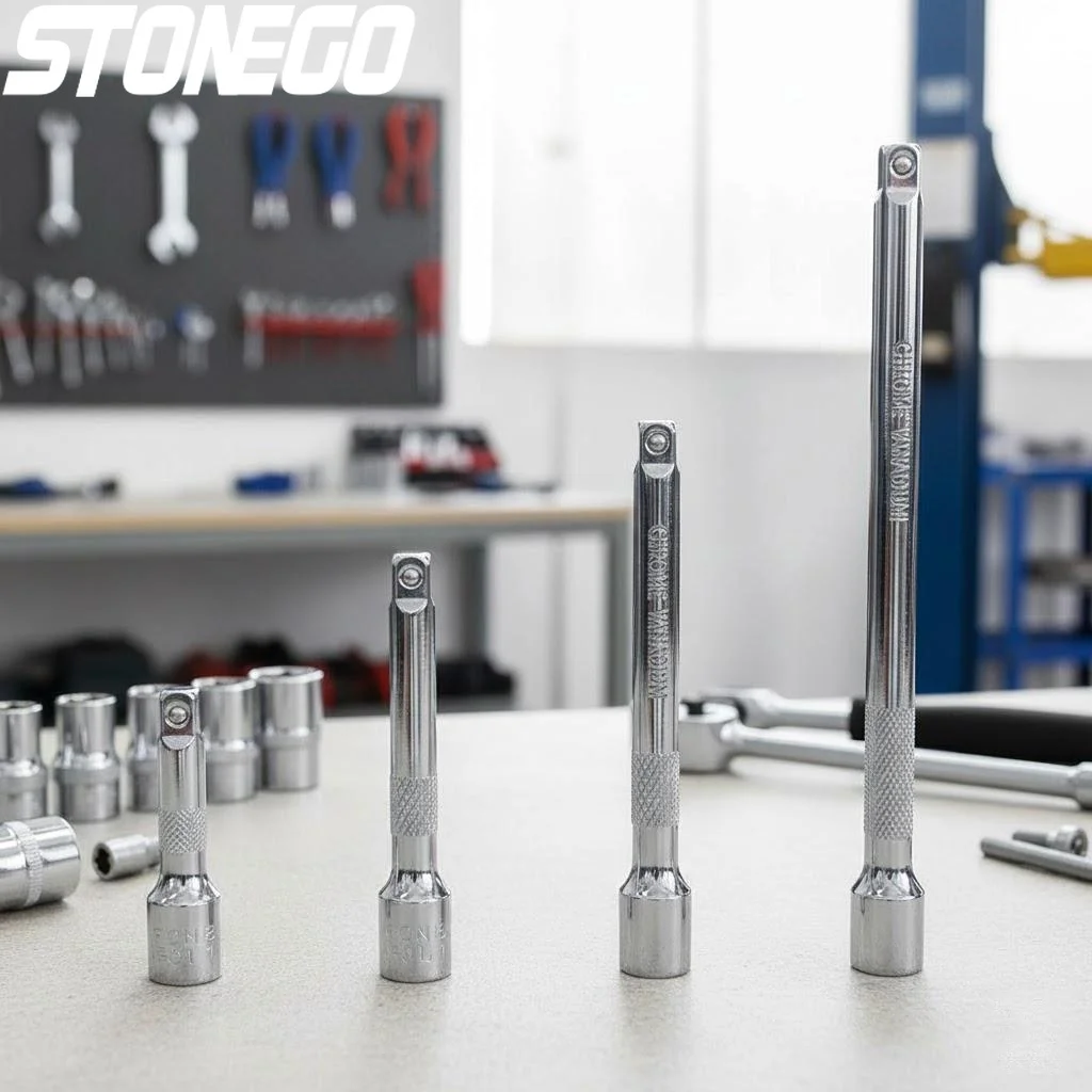 

4Pcs Set Chrome Vanadium Steel Socket Wrench Extension Impact Extension Set Tools Hand Tools