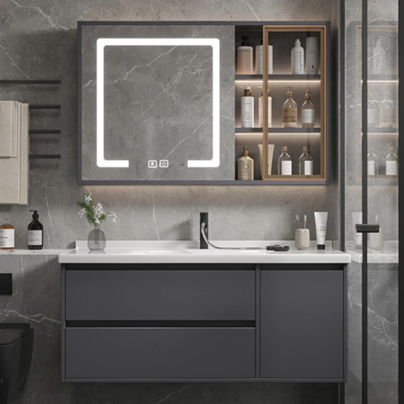 Cabinets Bathroom Corner Sink Storage Shelf Salon Station Multipurpose Wall Bathroom Furniture Hovedskapet Furniture Luxury