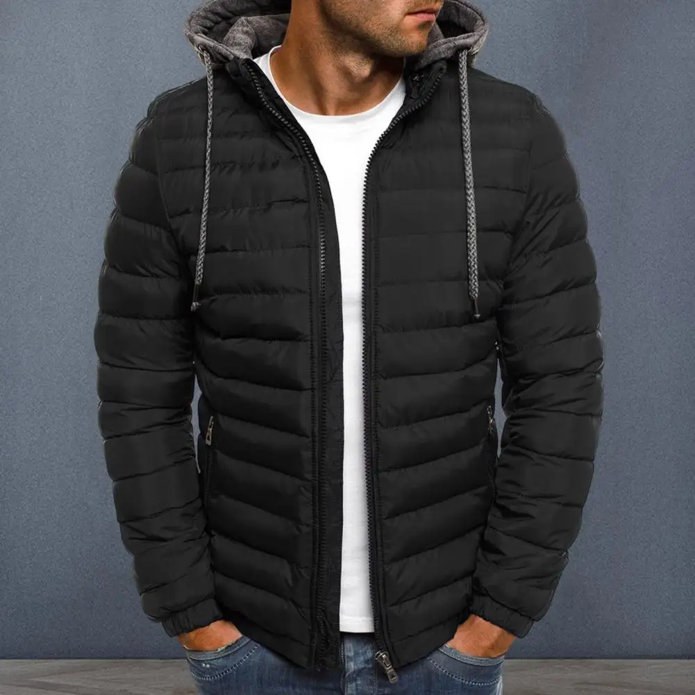 2024 Men Cotton Jacket Autumn And Winter Plush Lining Thickened Warm Men's Cotton Jacket Outdoor Cycling Casual Korean Jacket