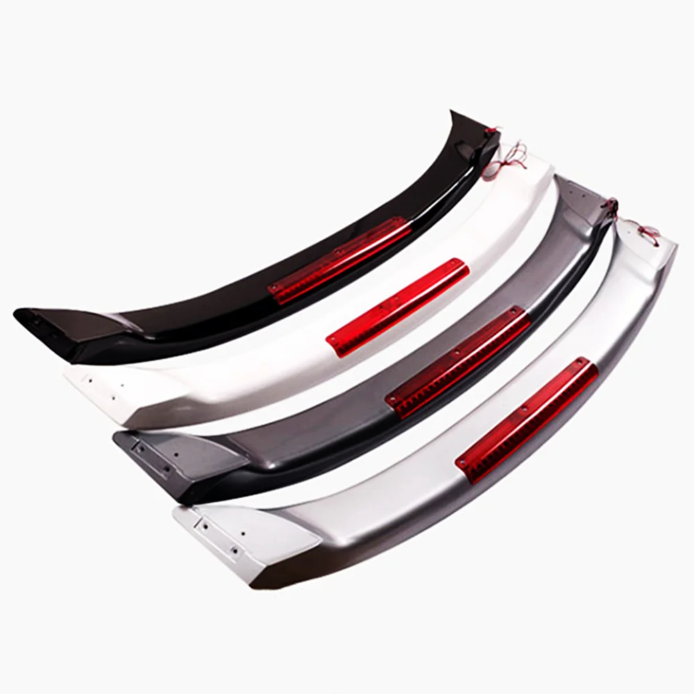 For Honda Civic FD2 2006-2012 Bodykit Car Rear Trunk Lid Boot Ducktail Lip With Lamp Spoiler Wings ABS Tuning Accessories Part