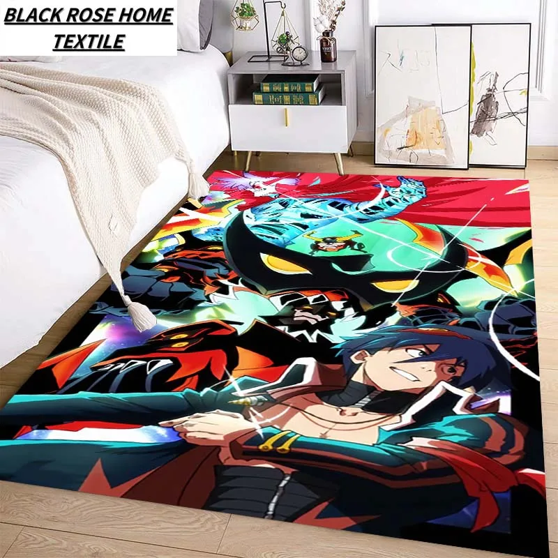 

28 Style Tengen Toppa Gurrun Lagann Anime Carpet 2025 New Fashion Decoration Living Room Bedroom Area Leisure Warm Anti slip Rug