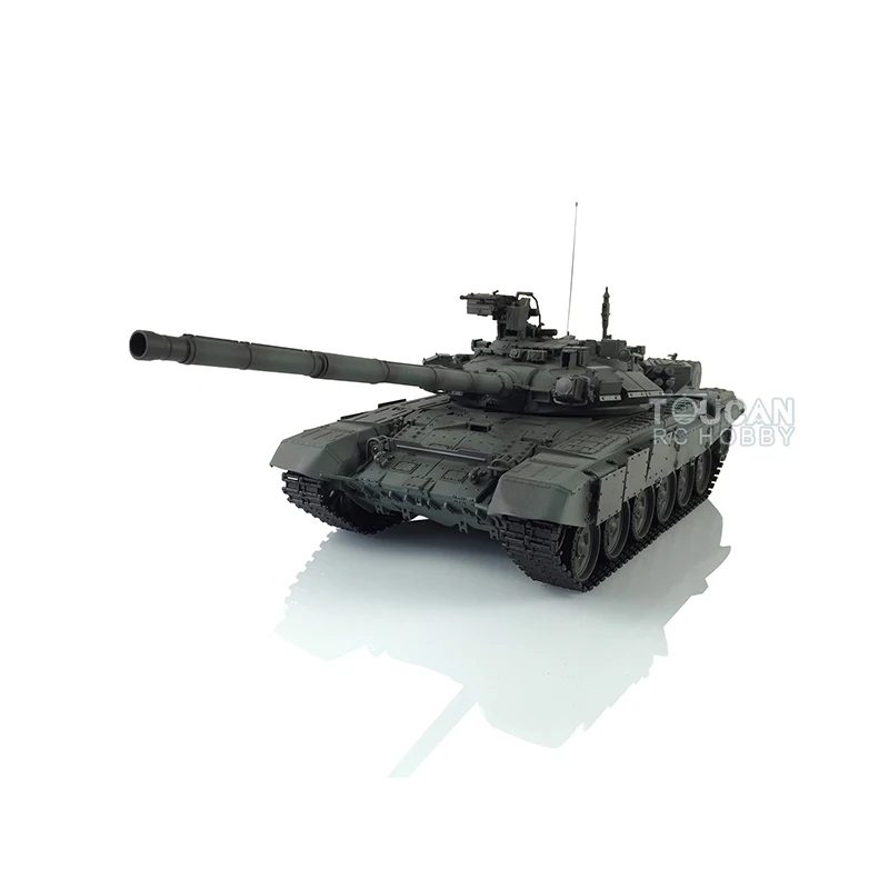 2.4Ghz Heng Long 1/16 Scale RC Tank 7.0 Plastic Version Russia T90 RTR Remote Control Battle Tank 3938 Model Toy TH17874-SMT1