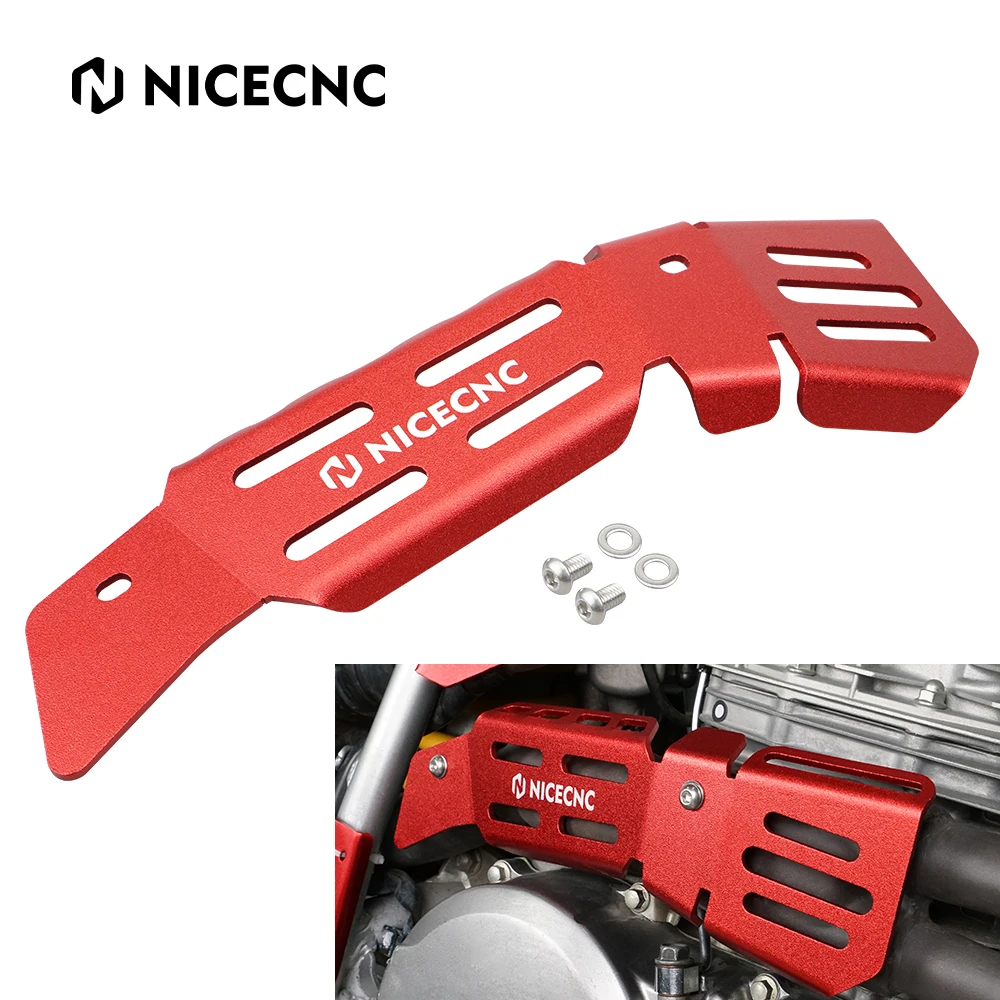 NiceCNC For Honda XR650L XR 650 L 1993-2024 Exhaust Pipe Heat Shield Cover Guard Protector Aluminum Motorcyle Accessories Red