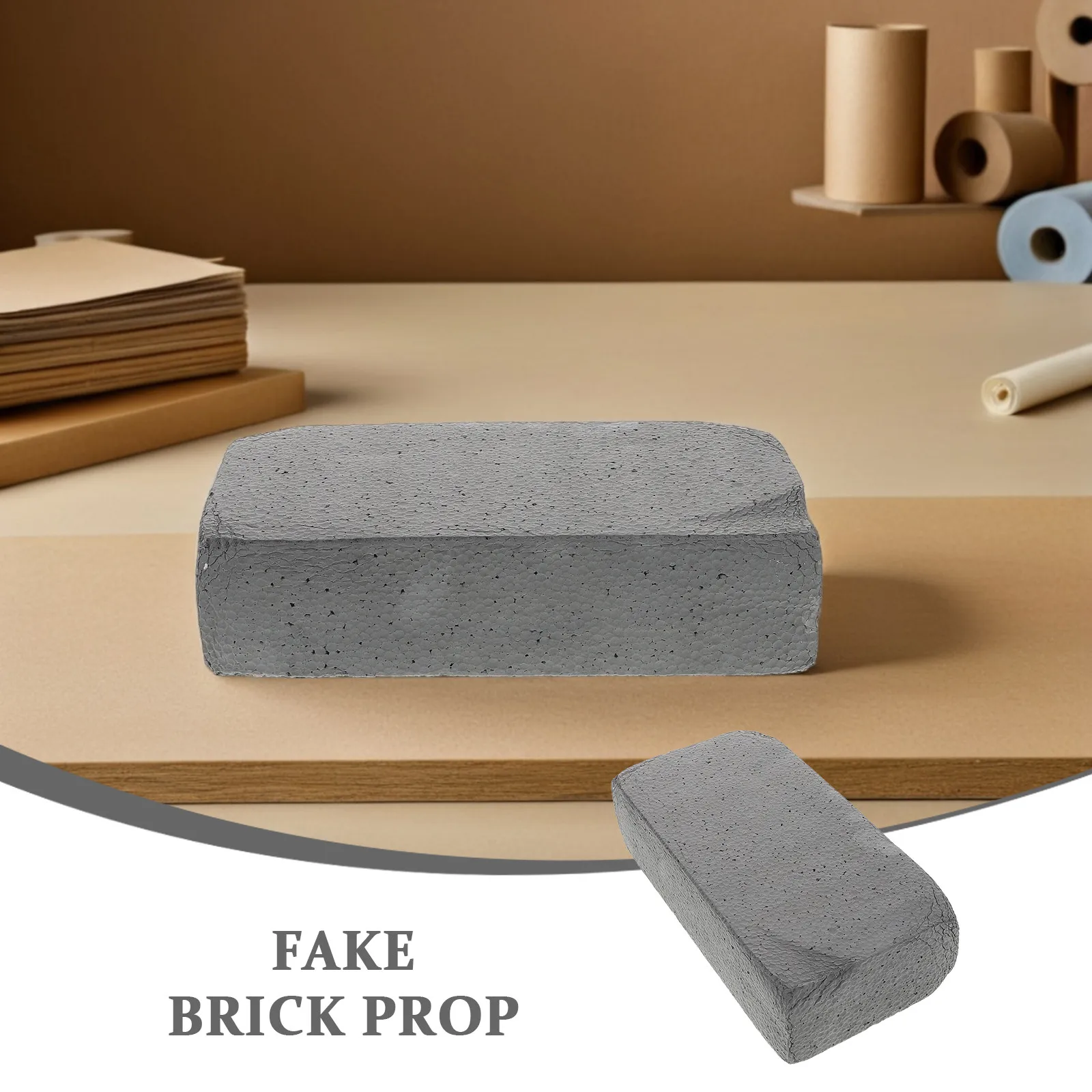6Pcs Foam Fake Brick Props Simulation Blocks Stage Comedy Magician Halloween Performance Gimmick Illusion Comedy Gimmick