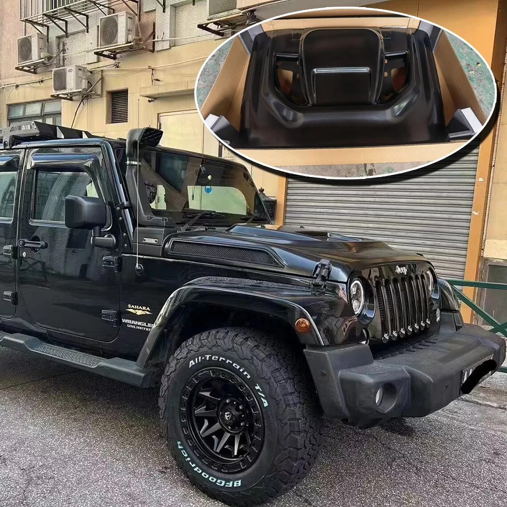 

Lantsun JK6012 Hood Steel Engine Cover with Letters for Jeep f7or Wrangler JK07-17