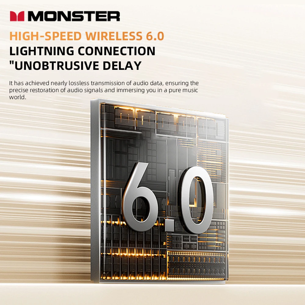 جديد Monster MQT50 سماعة الألعاب اللاسلكية TWS بلوتوث 6.0 HIFI ستيريو سماعات الموسيقى الحديث إلغاء الضوضاء سماعات الأذن مع هيئة التصنيع العسكري