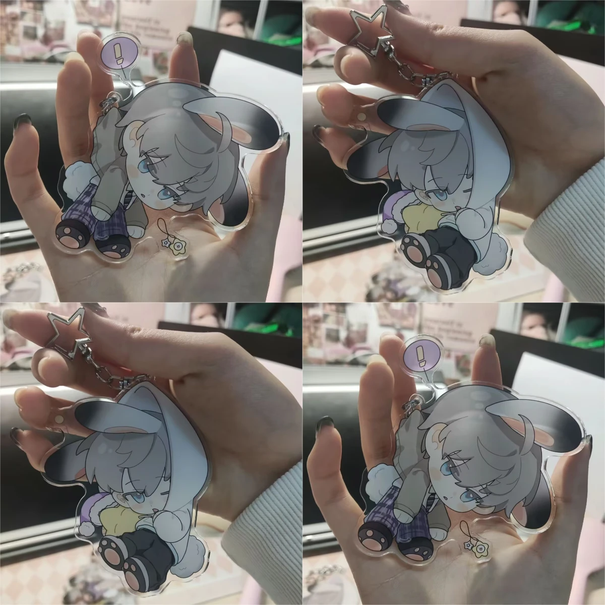 

"Love and Deep Space 'Shen Xing Hui' keychain Super cute schoolbag acrylic pendant for friends and best friends.