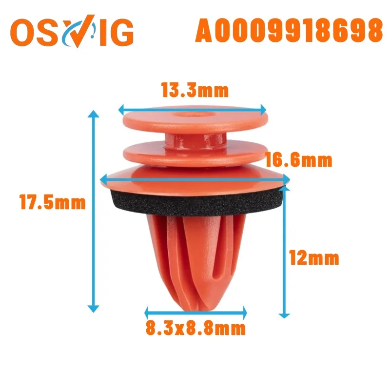 30PCS A0009918698 Is Suitable for the Interior Panel Fixing Clip of Mercedes-Benz Cars.