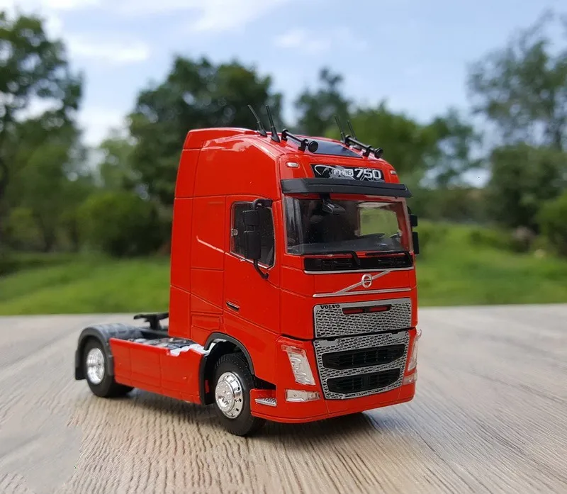 Classic Alloy Toy Model Gift 1:50 Scale Vol vo FH16 750 4X2 Transport Truck Tractor Vehicles DieCast Toy Model For Collection