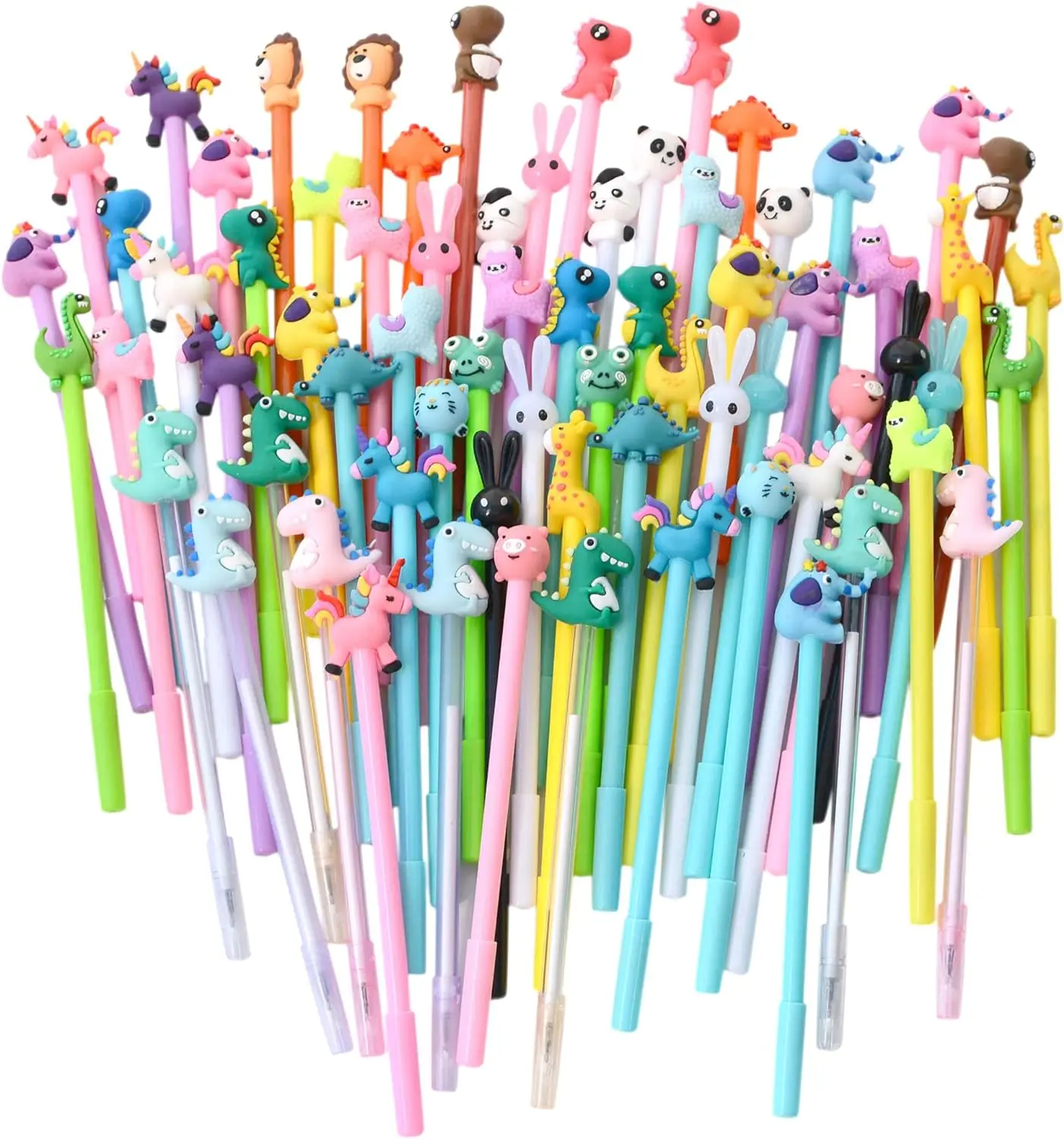 Cute Cartoon Novidade Gel Ink Pen, Animal Ferramentas de escrita, tinta preta Kawaii, Material escolar para escritório infantil, Atacado, 0.5mm