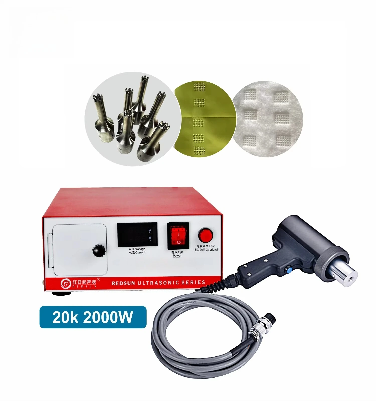 

20K2000W Welder Handheld Ultrasonic Spot Plastic Welder Hand Gun Handheld Ultrasonic Multi Spot Welding Machine