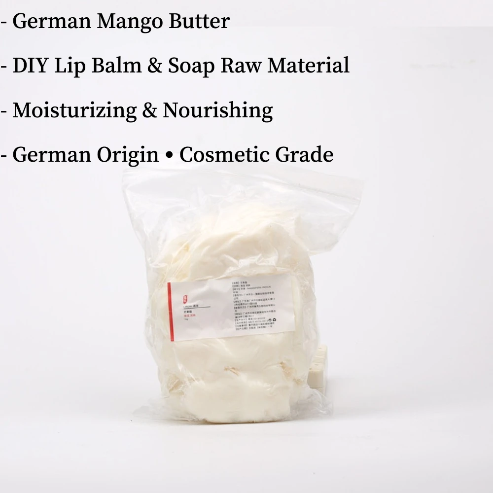 Mango Butter Cosmetic Grade | Lip Balm Lipstick Handmade Soap Raw Material Moisturizing Nourishing