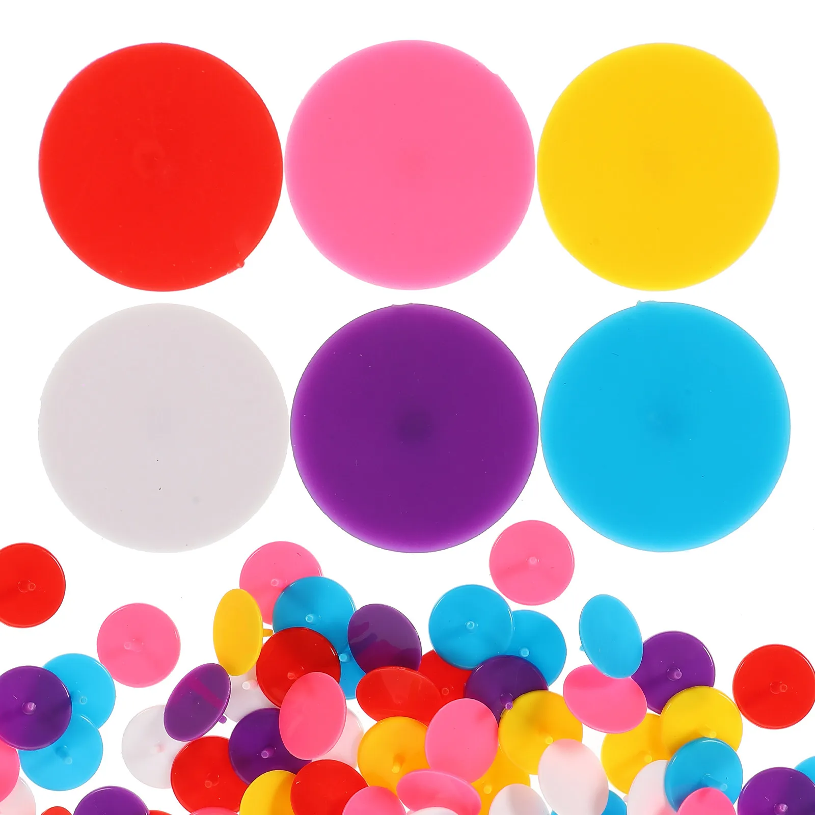 100Pcs Golf Ball Markers Plastic Ball Position Markers Stable Trajectory Damage Easy Soil Insertion Golf Marking