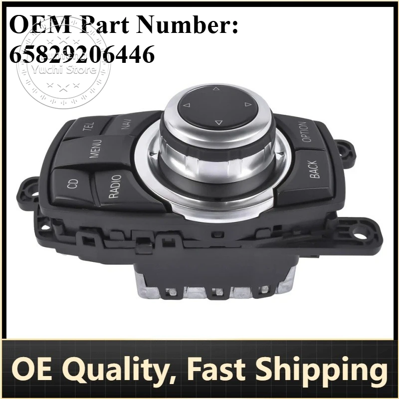 

P/N: 65829206446 - 10-Pin Multimedia Switch Controller Joystick for BMW F07, F10, F11, F01, F02, F03, F04, X3 F25