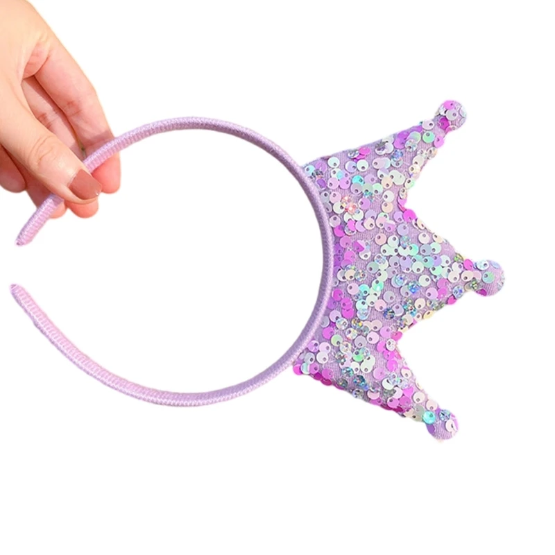 Birthday Hairhoop Child Glittering Hairband Girl Festival Headband