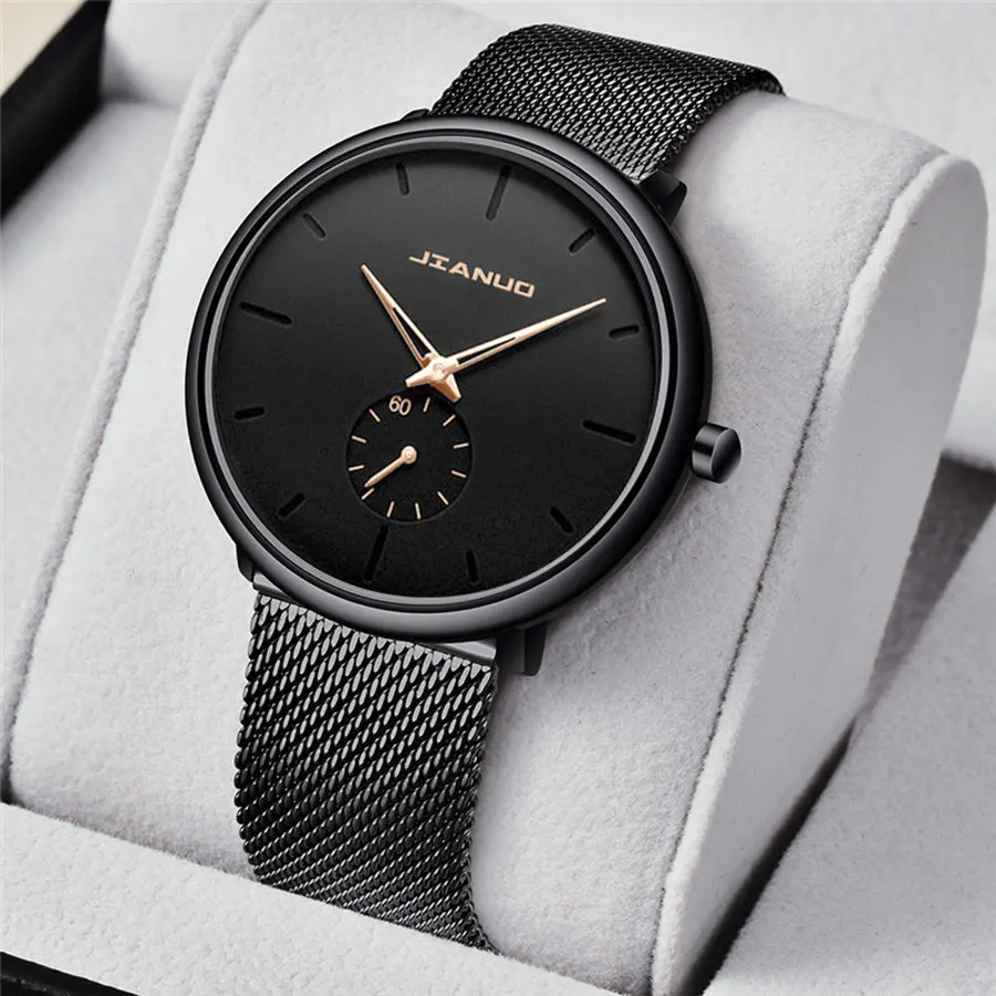 

Новые Индивидуальные мужские сетчатые часы с простым, повседневным, модным и стандартным для мужчин