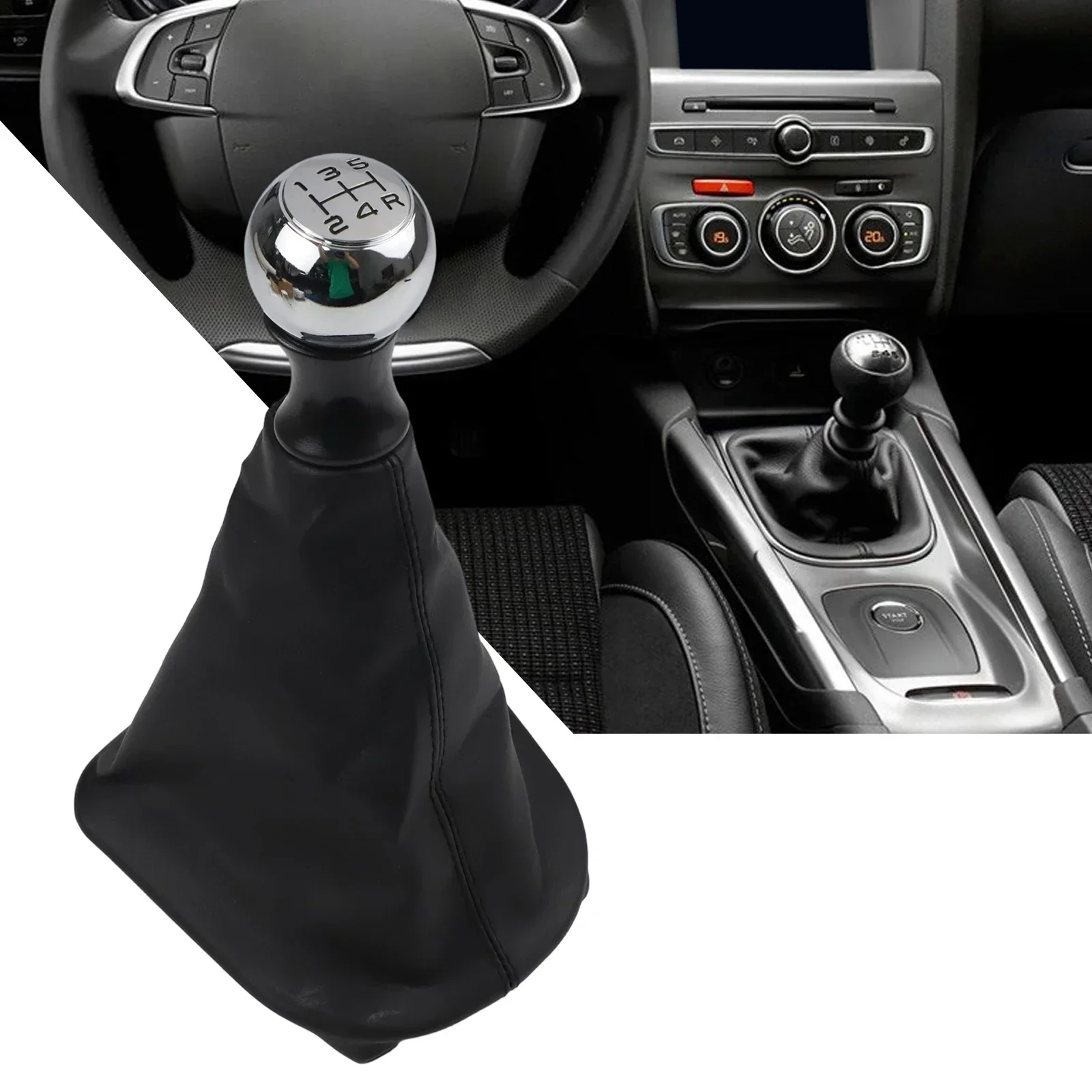 For C4 For C5 For 207 Easy Installation Gear Shift Knob Car Modification Interior Upgrade As Shown In The Figure