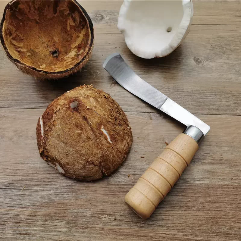 

Coconut Meat Removal Tool Fruit Knife Banana Sickle Stainless Steel Knife Cutting Kitchen Vegetable Tool