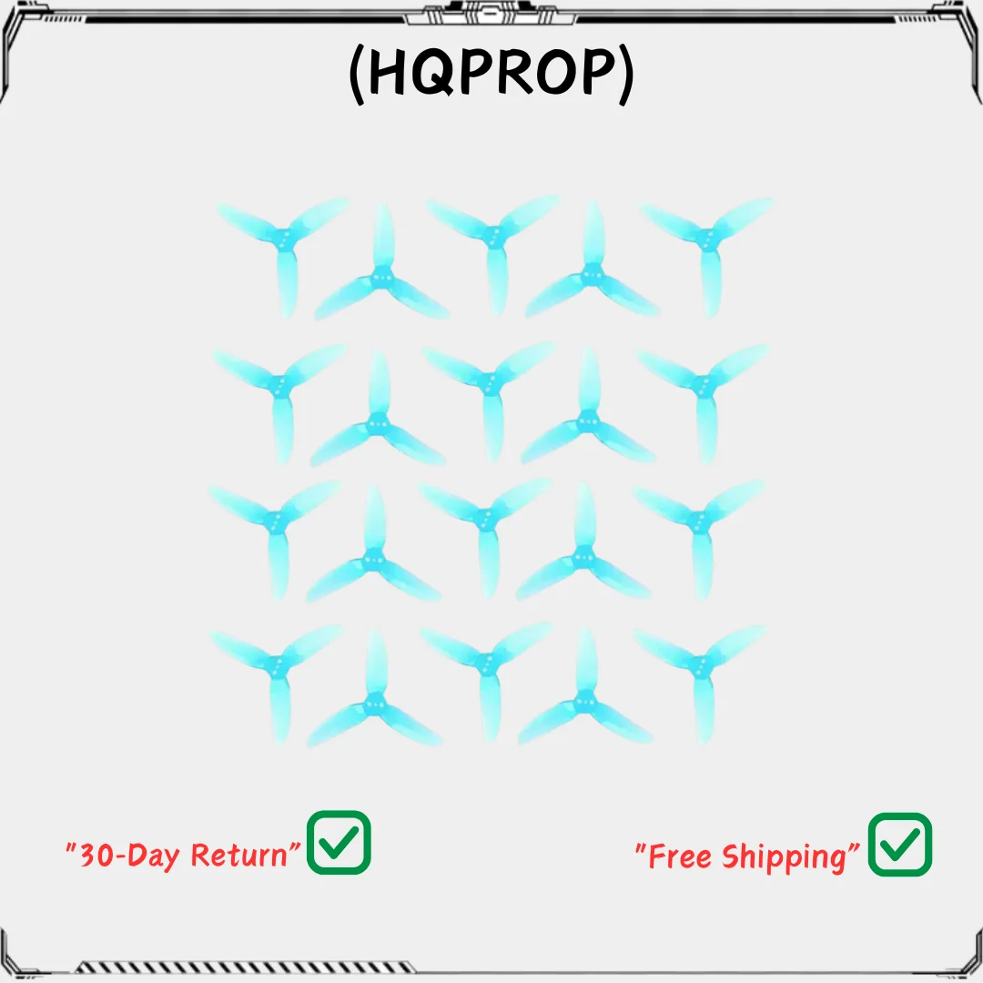 

10 пар HQPROP T2.5X2X3V2S 2520 3-лопастной пропеллер для ПК для RC FPV Racing Freestyle 2,5-дюймовая зубочистка Cinewhoop канальные дроны