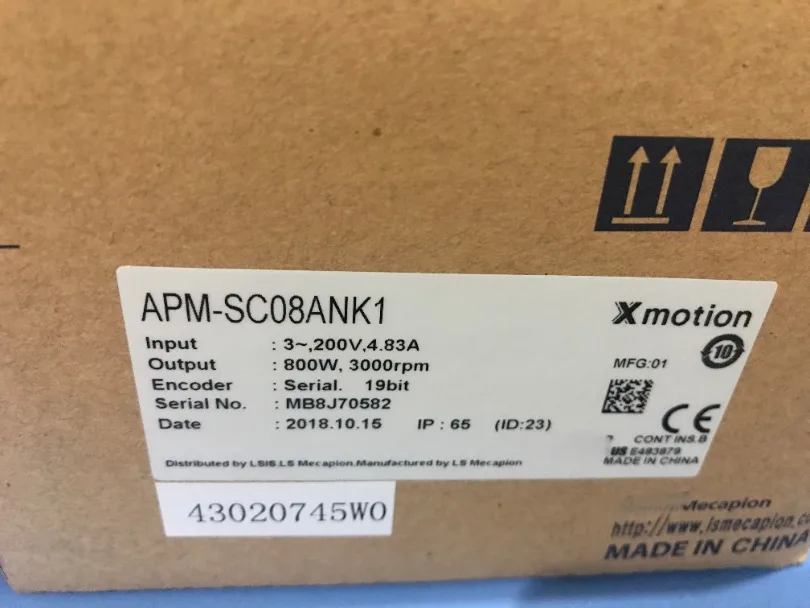Servomotor APM-SC08ANK1 brandneues authentisches Korea Electric.