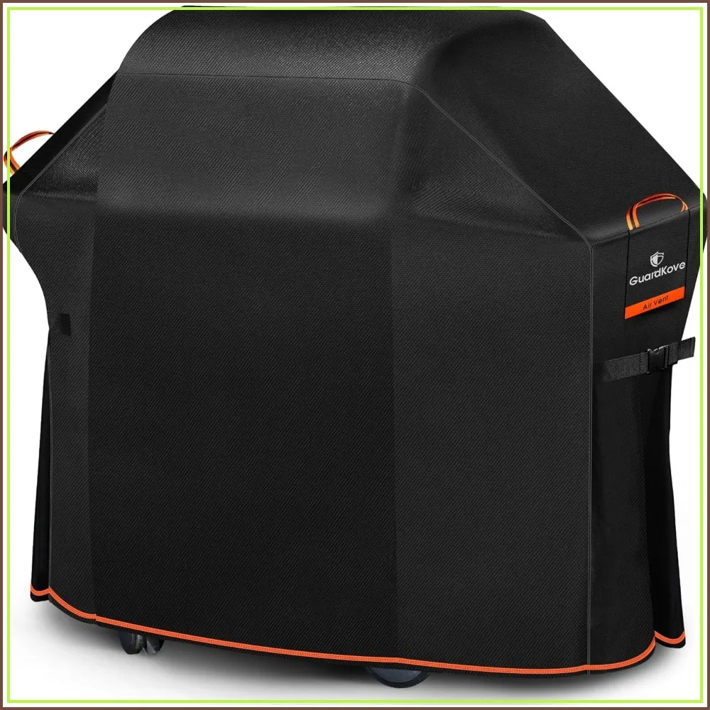 

55" Heavy Duty Grill Cover, Waterproof & UV Resistant for 3-4 Burner Gas Grills