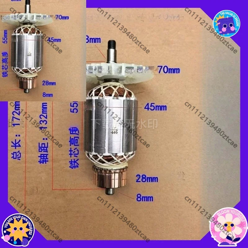Pure Copper Rotor Stator Coil Marble Saw Cutting Machine Motor Replacement Spare Parts