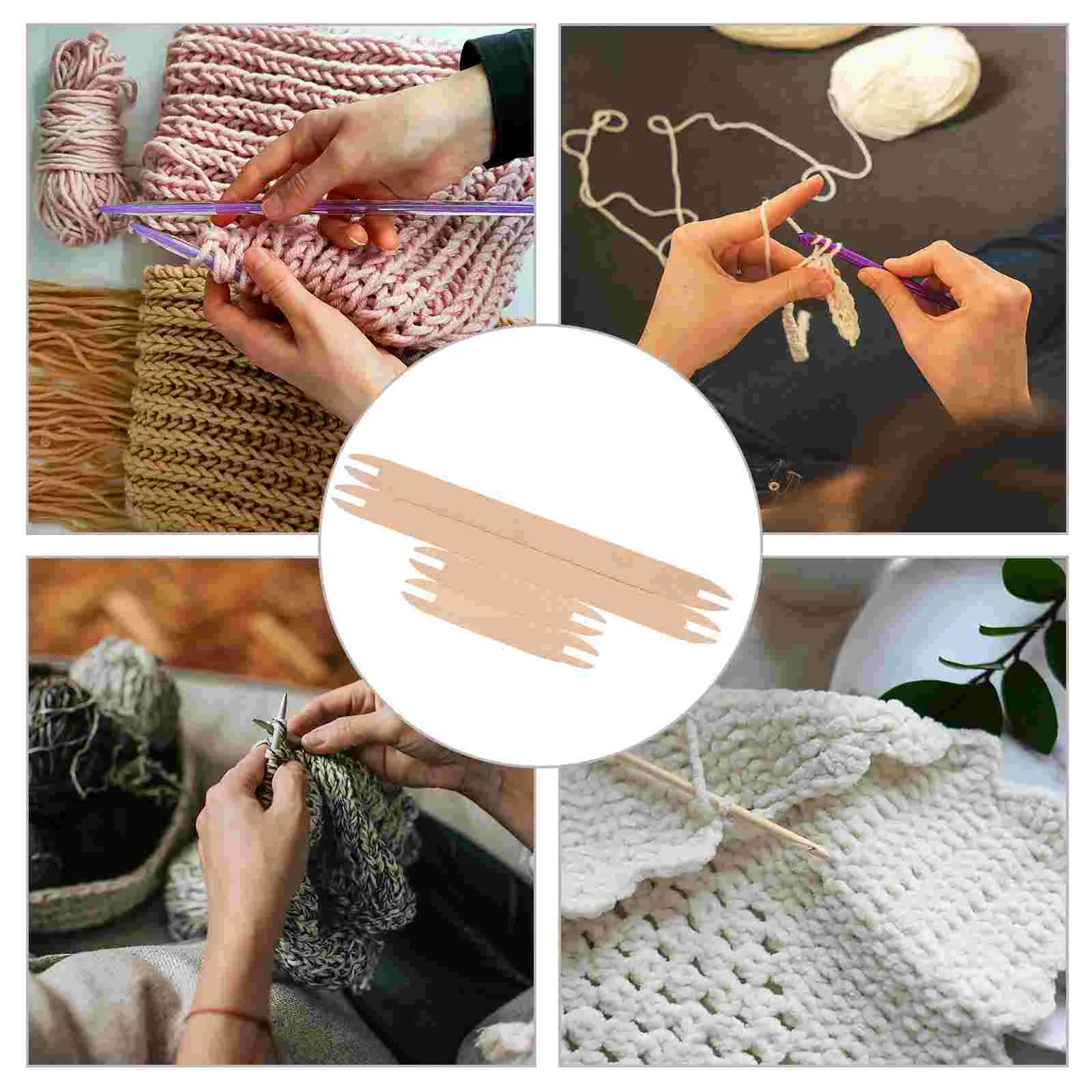 Wooden Weaving Shuttle Diy Sweater Scarf Tapestry Weaving Sticks Knitting Tool Diy Knitted Making Handmade Crafts