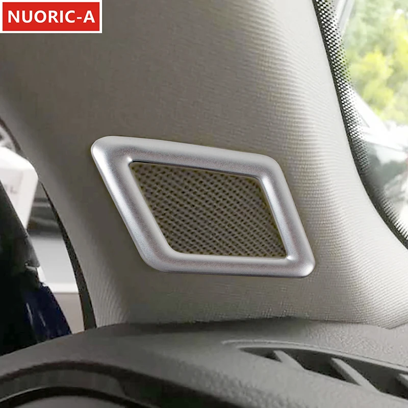 

Стайлинг автомобиля, дверная стойка, аудиодинамик, звуковой сигнал, рамка, декоративная наклейка, 2 шт. для Audi Q3 2019-2022, автомобильные аксессуары для интерьера