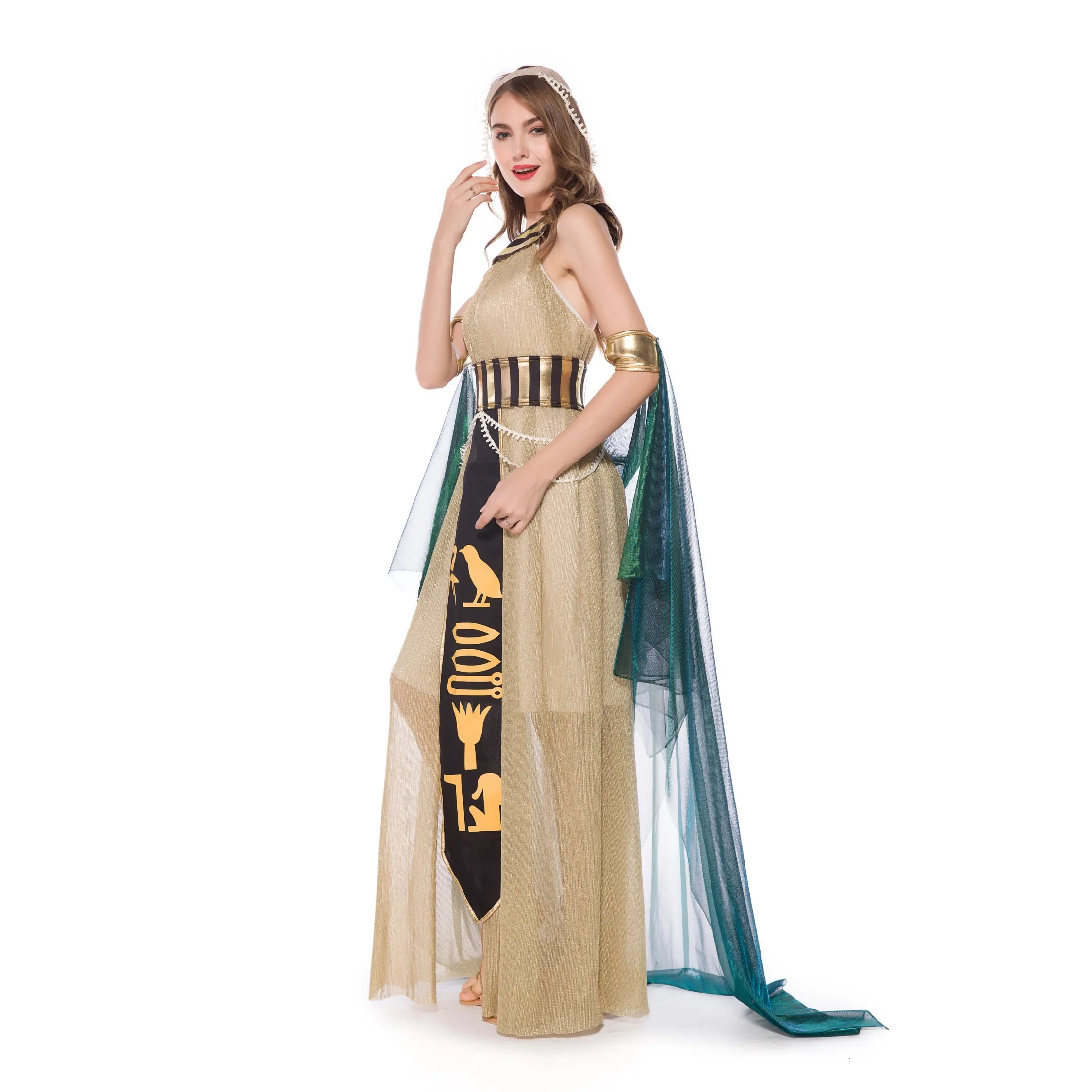 الكبار loween تأثيري فرعون الملكة أداء الملابس زوجين الأمير Princ ملابس المرحلة العرقية المرأة التقليدية C...