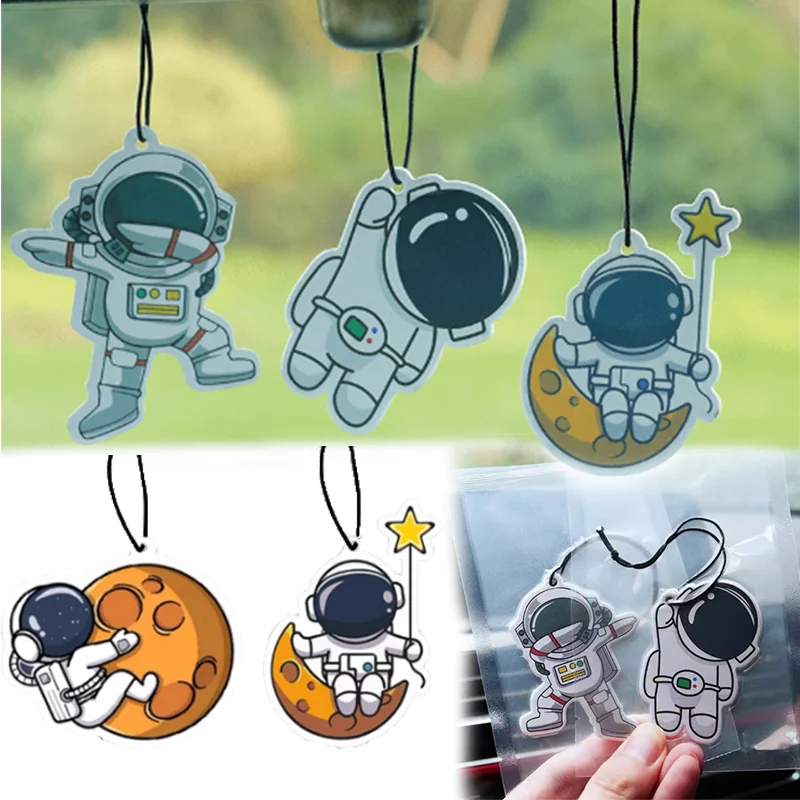 Creative Cartoon Car Fragrance Piece Long-Lasting Fragrant Air Freshener Astronaut Perfume Pieces Auto Interior Decor Accessorie