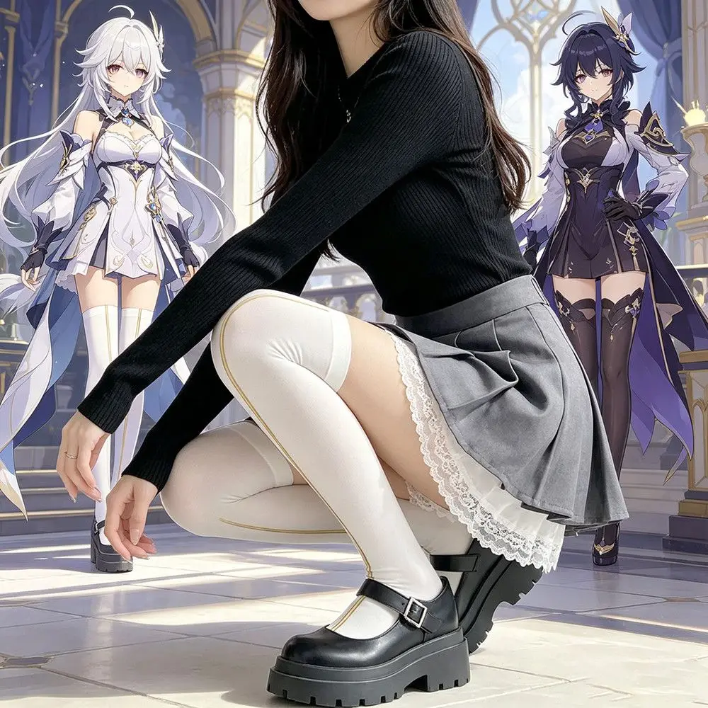Comic game Sandrone cosplay stockings Marionette role play coser long socks costumes