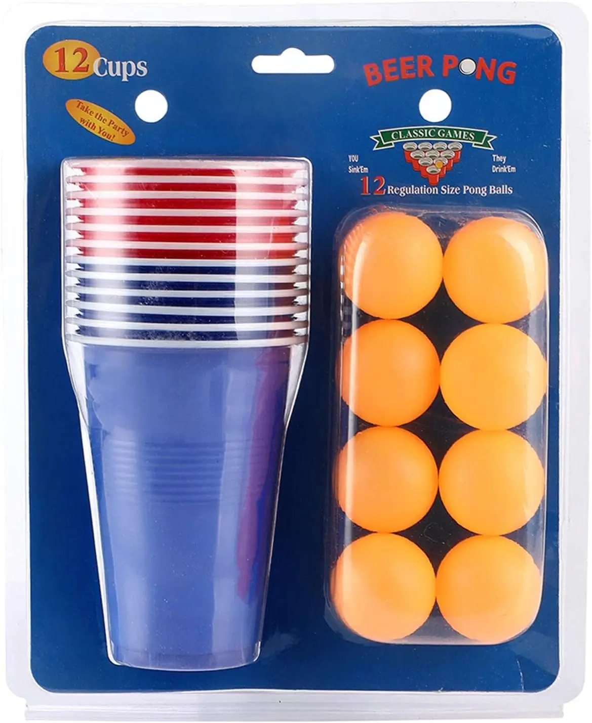 1 Set of 24 pcs Disposable Cup Pong Glasses Beer Pong Game Set Board Games Party Supplies For KTV Bar Pub