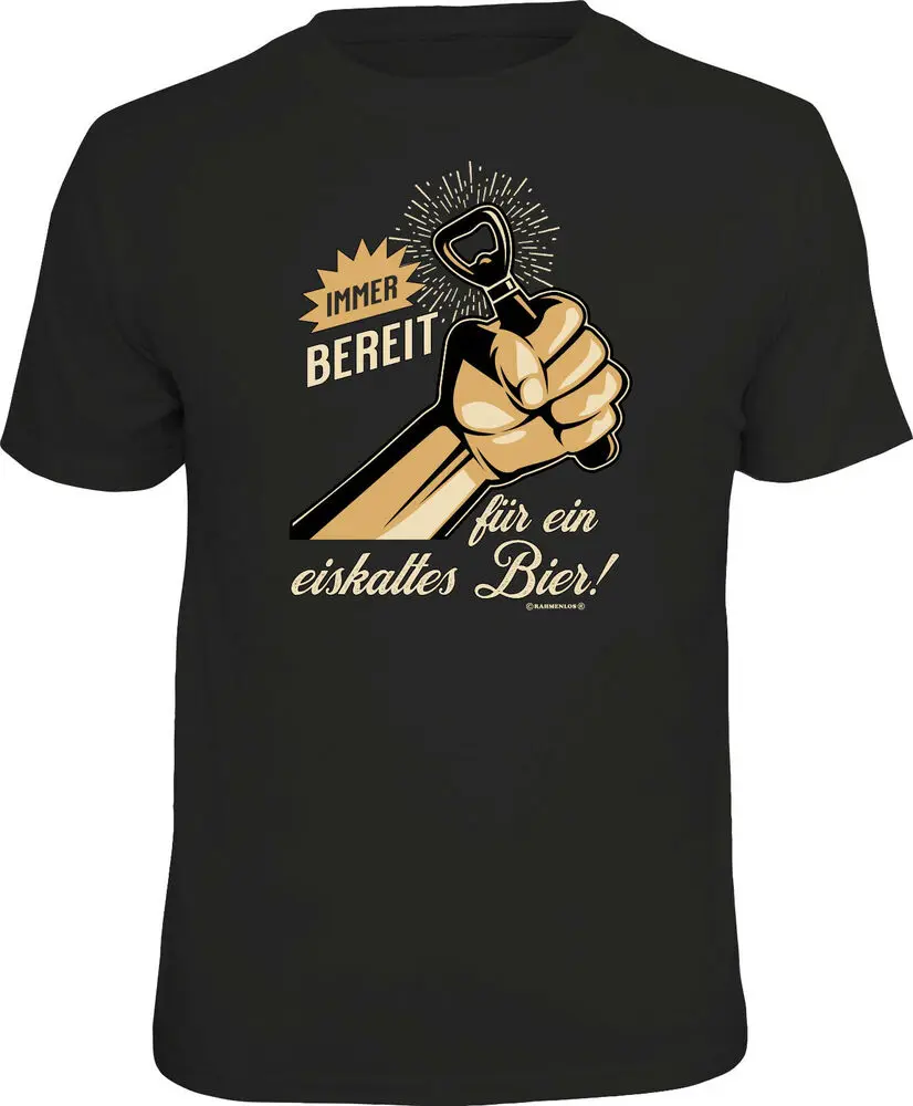 Men's - Ready for Ice Cold Beer  Funny Cadeaux Men FunShirts  High Quality 100%Cotton Short Sleeve