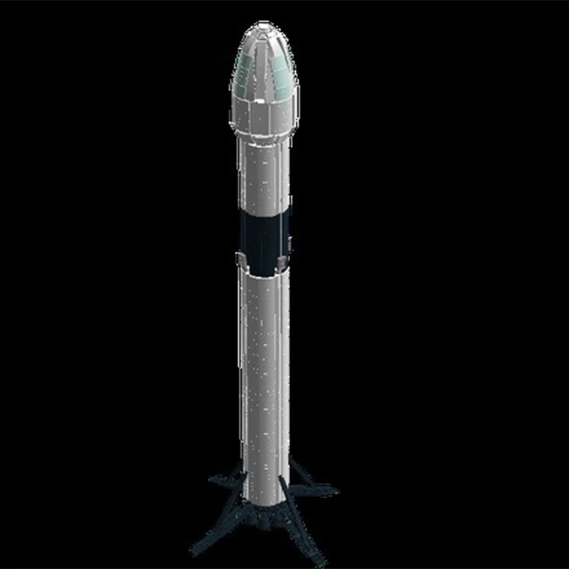 1569 pçs moc espaço x falcon 9 modelo de foguete blocos de construção modulares diy montagem criativa brinquedos educativos presente