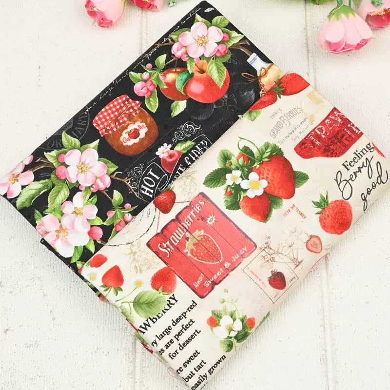 

Легкая хлопковая ткань Оксфорд с фруктовым принтом – 100% хлопковая ткань для проектов своими руками: сумок, платьев и одежды.