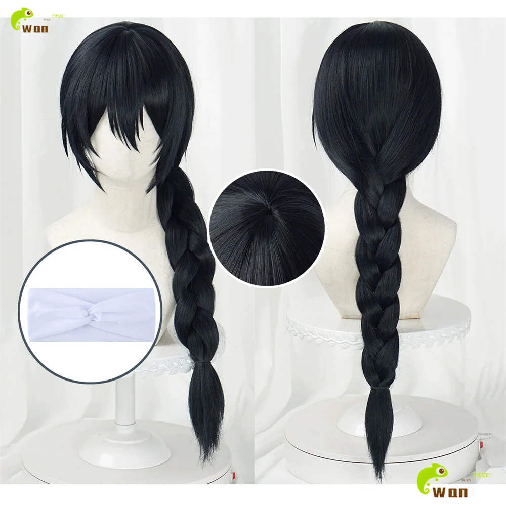 

Anime Amanai Riko Cosplay Wig 60cm Blue Black Wigs For Women Halloween Cosplay Anime Wig Heat Resistant Synthetic Hair + Wig Cap
