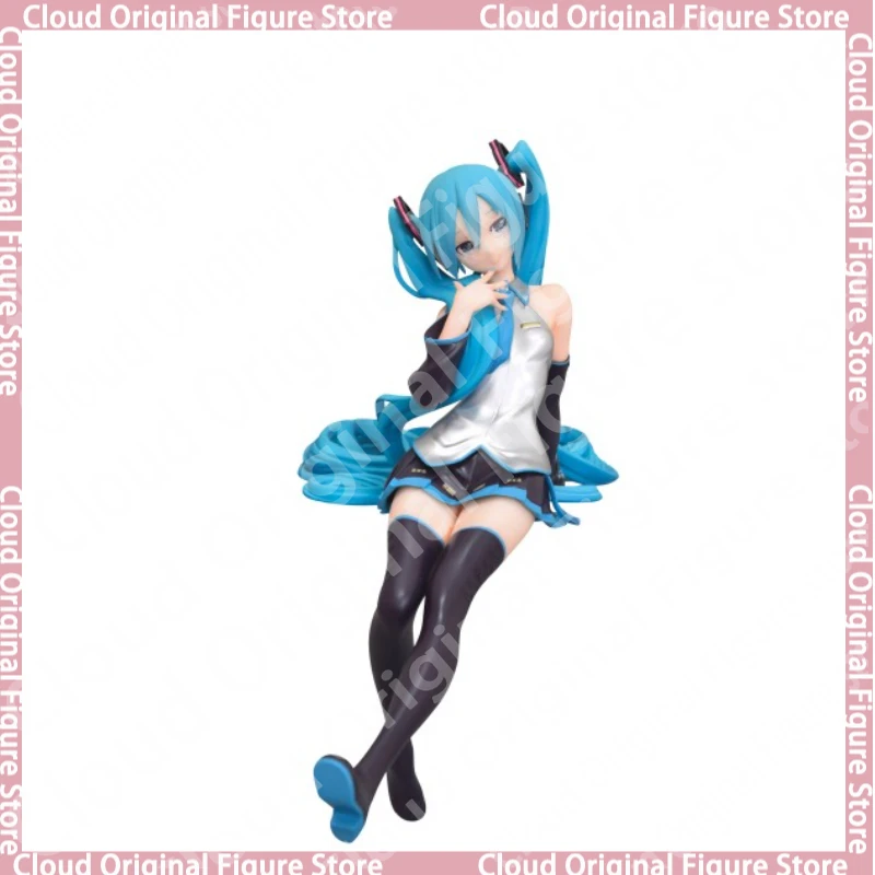 

In stock FuRyu Hatsune Miku Black Star Red White Desktop Cute instant noodles doll animation Figure toy gift model collection