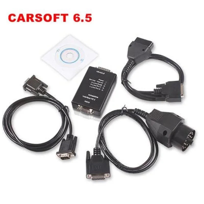 Auto Carsoft 6.5 For BMW ECU Programmer/MCU OBD2 Car Diagnostic Tool for BMW E30/E36/E46/E34/E39/E53/E32 with RS232 PC Interface