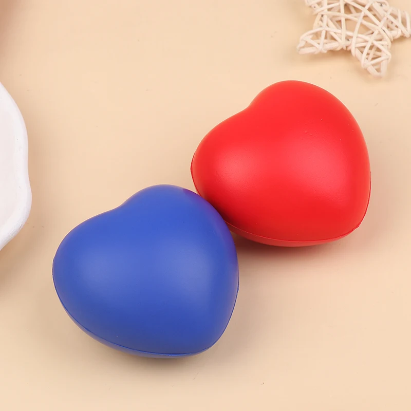 1PCS Funny Love Heart Ball Soft Slow Rising Stress Reliever Gag Squeeze Kids Toy Anti-stress Decompression Gift