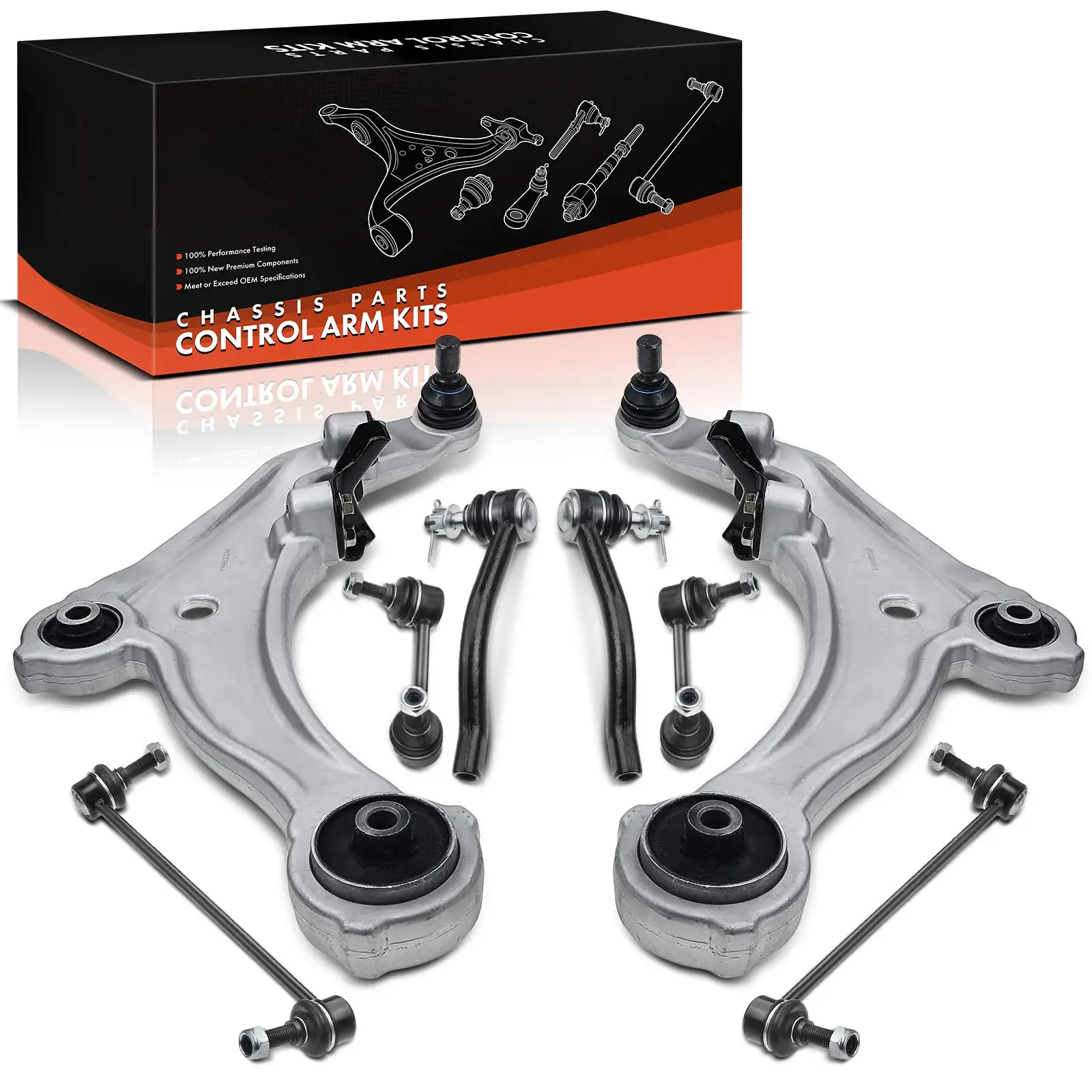 Set di 8 bracci di controllo inferiori per l'asse anteriore sinistro e destro Frankberg per Nissan Murano II Z51 2008-2014 D8E201Aa0A K750282
