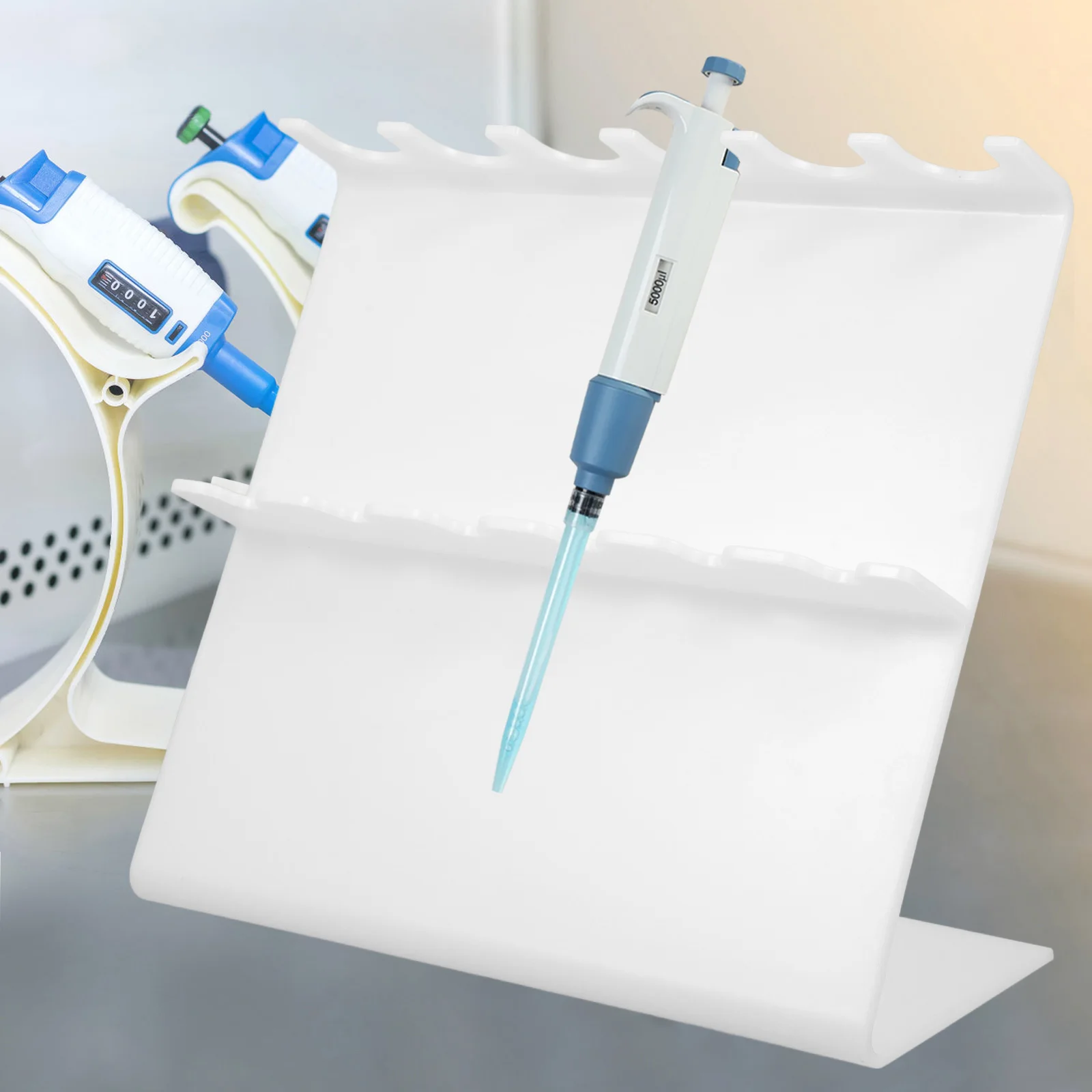 

Portable Pipette Holder Rack for Multiple Pipette Holder Pipettes Lab Tools Plastic Teaching Equipment