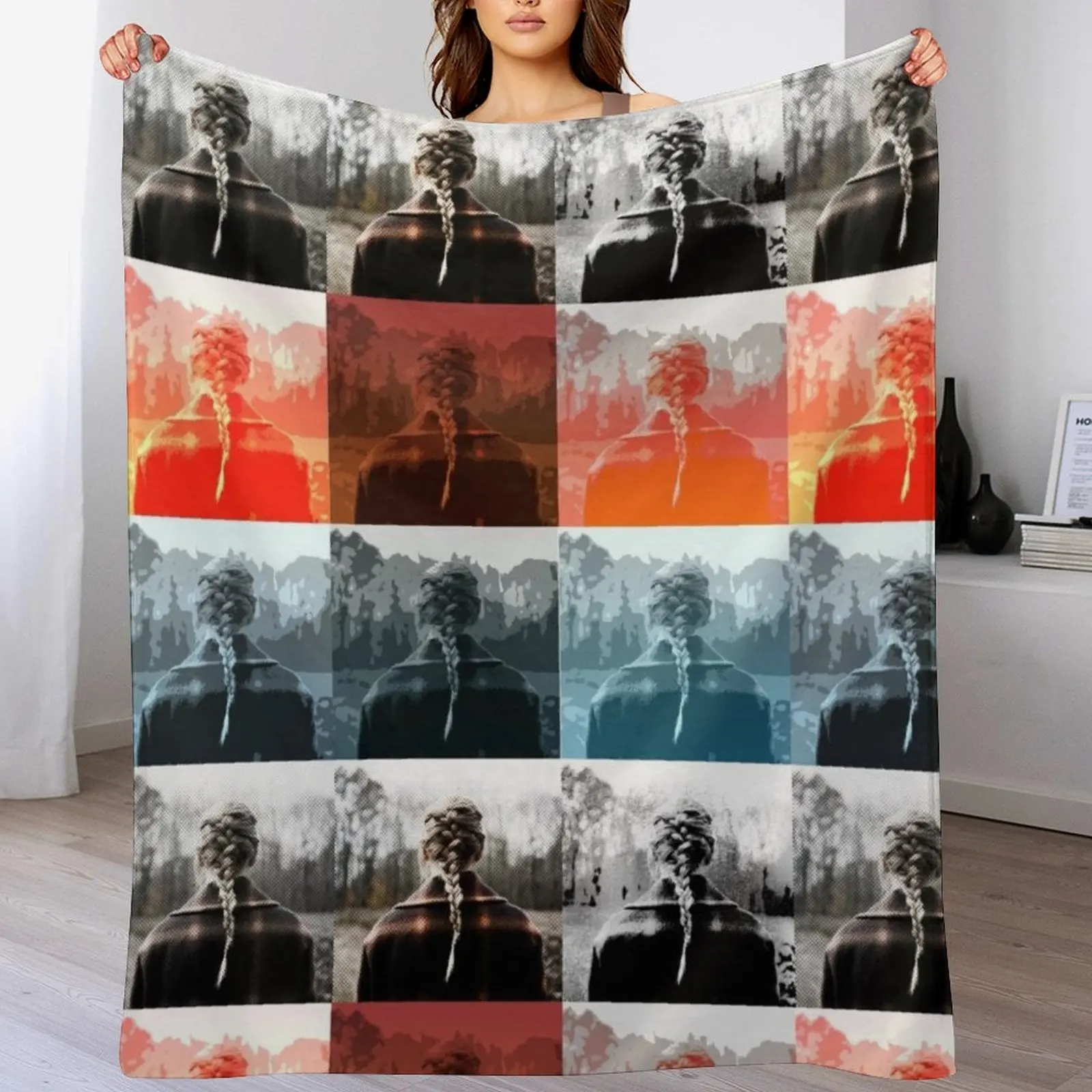 

Girl Evermore Throw Blanket Quilt Flannel Fabric Blankets