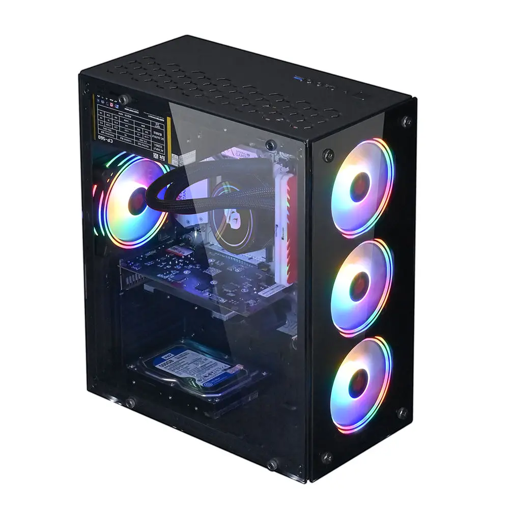 Imagem -05 - Aotesier-gaming pc Computador Desktop Construído em Win10 16gb de Ram Ssd 1tb Hdd Gtx 1050ti Core E52650 Processador Venda Quente Novo