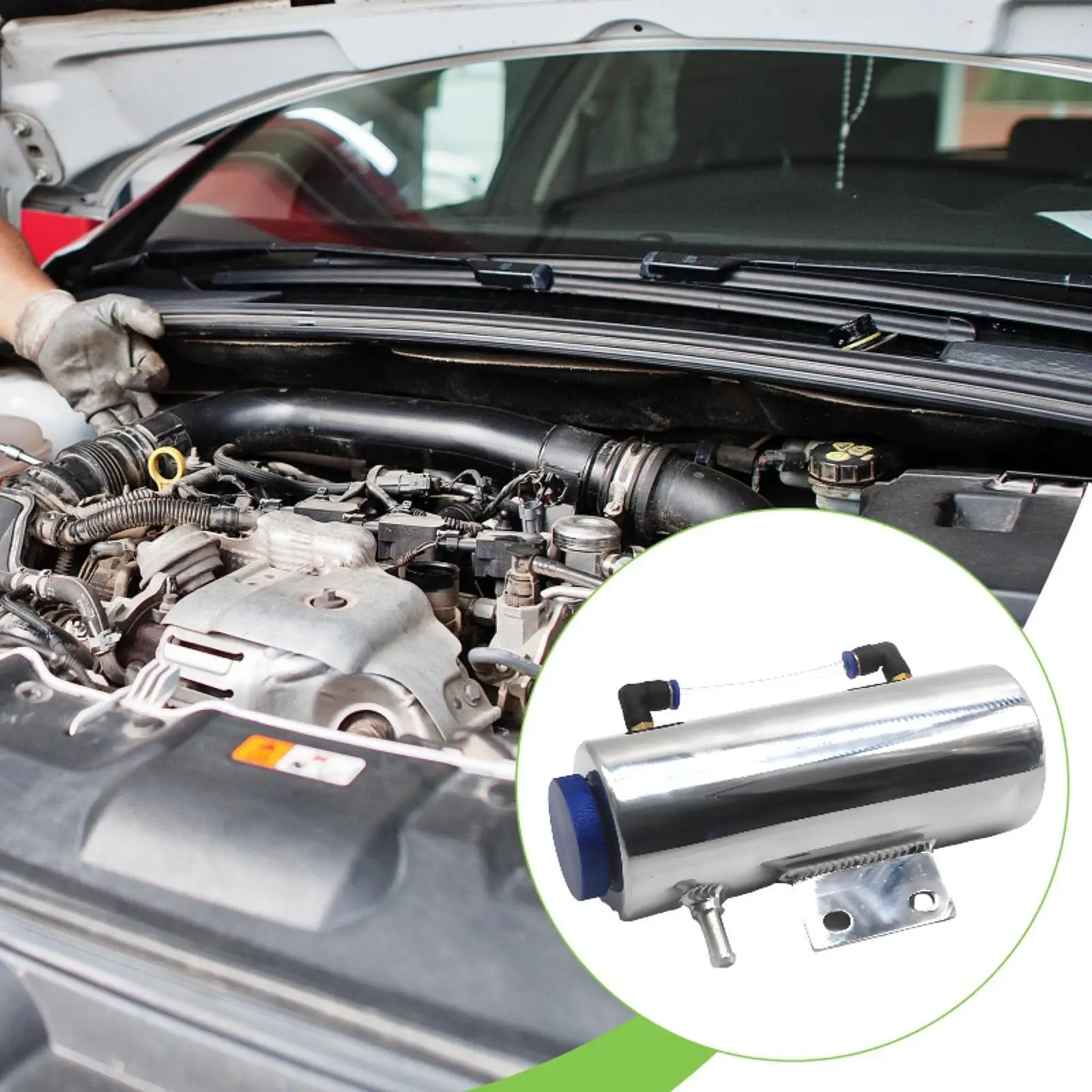 

500ml Coolant Recovery Tank, Easy to Install Car Accessories Modification Direct