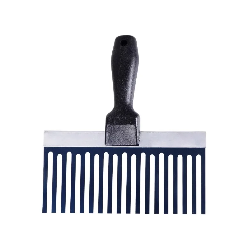 Plaster Scarifier Scraper with Durable Blue Steel Tines Comfort Plastic Handle Wall Renovation Construction Hand Tool