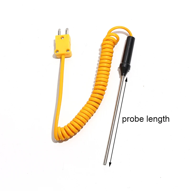 2 Buah Sensor Kawat Pengontrol Suhu Probe Baja Tahan Karat Termokopel Tipe K 100/150/200/300Mm Sensor Suhu